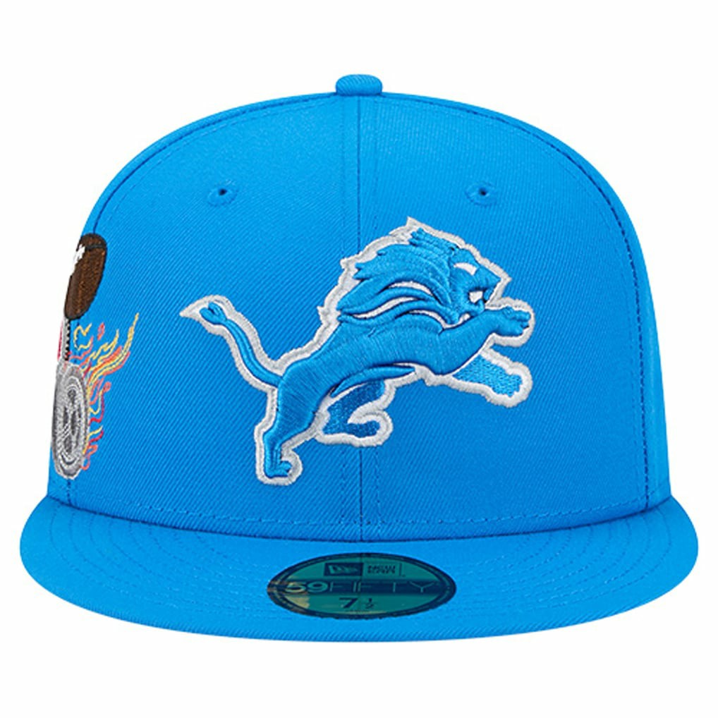 Detroit Lions New Era Group Chat 59FIFTY Fitted Hat - Blue - NFL