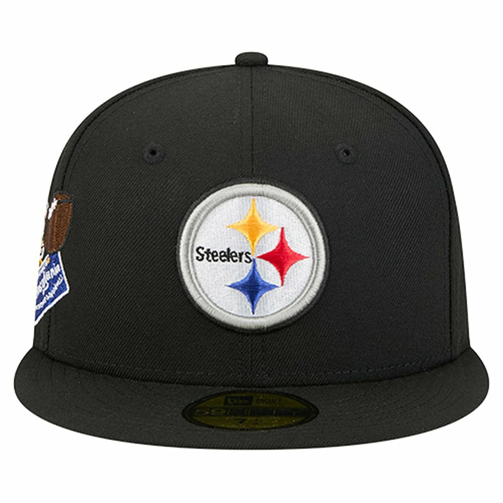 Pittsburgh Steelers New Era Group Chat 59FIFTY Fitted Hat - Black - NFL