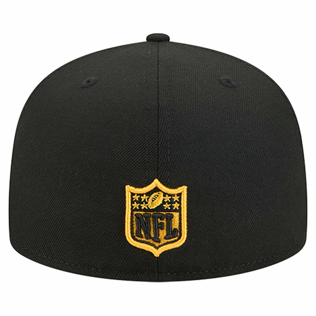 Pittsburgh Steelers New Era Group Chat 59FIFTY Fitted Hat - Black - NFL