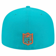 Miami Dolphins New Era Group Chat 59FIFTY Fitted Hat - Aqua - NFL