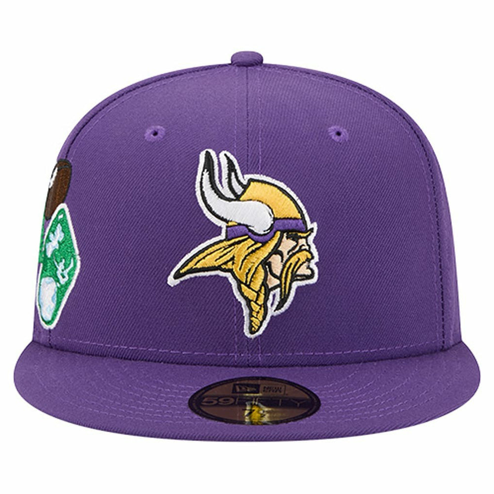 Minnesota Vikings New Era Group Chat 59FIFTY Fitted Hat - Purple - NFL