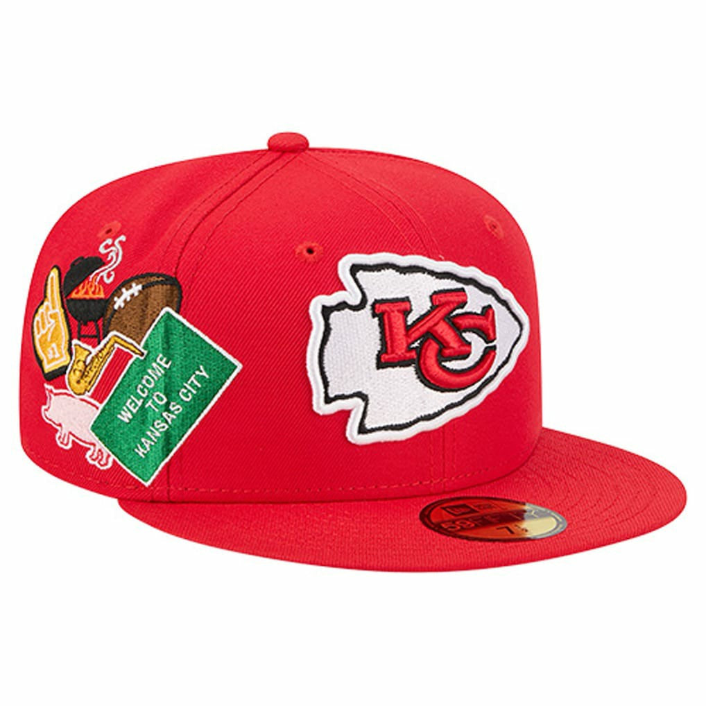 Kansas City Chiefs New Era Group Chat 59FIFTY Fitted Hat - Red - NFL