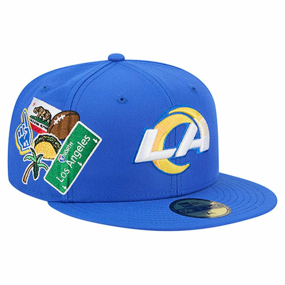 Los Angeles Rams New Era Group Chat 59FIFTY Fitted Hat - Royal - NFL