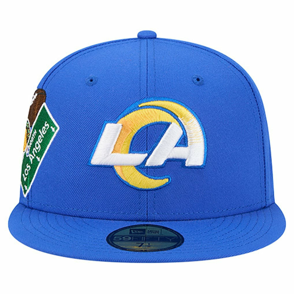 Los Angeles Rams New Era Group Chat 59FIFTY Fitted Hat - Royal - NFL