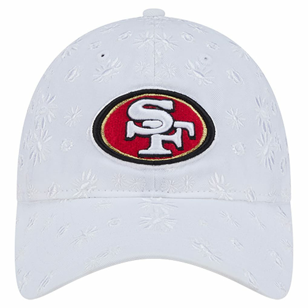 San Francisco 49ers New Era Women's Floral 9TWENTY Adjustable Hat - White - NFL