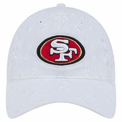 San Francisco 49ers New Era Women's Floral 9TWENTY Adjustable Hat - White - NFL