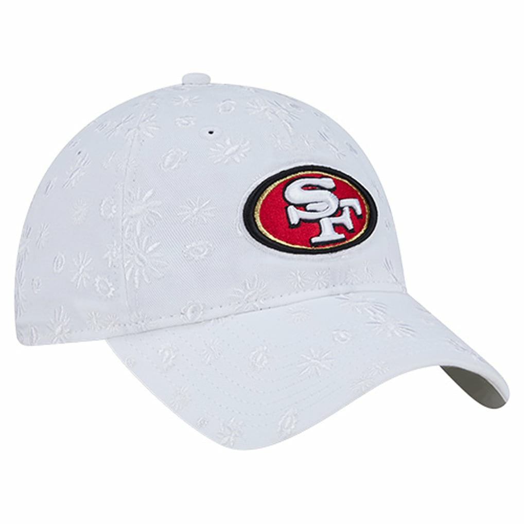 San Francisco 49ers New Era Women's Floral 9TWENTY Adjustable Hat - White - NFL