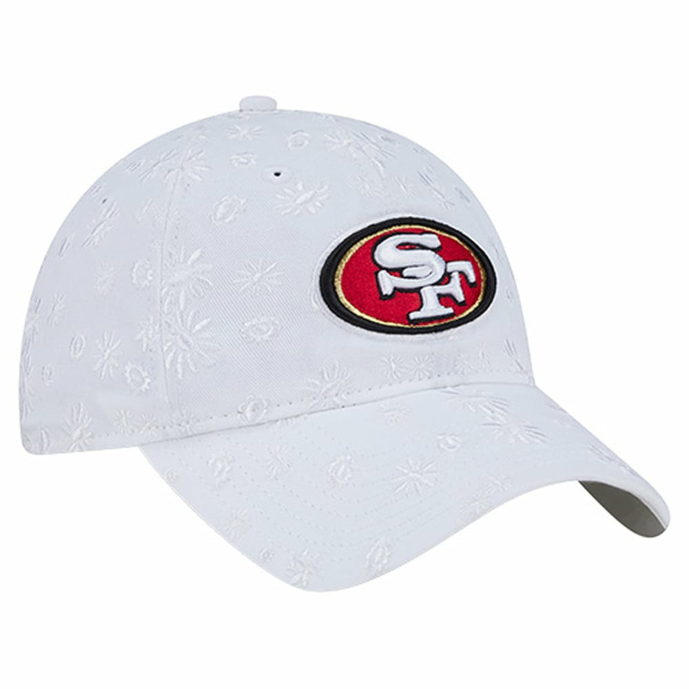 San Francisco 49ers New Era Women's Floral 9TWENTY Adjustable Hat - White - NFL