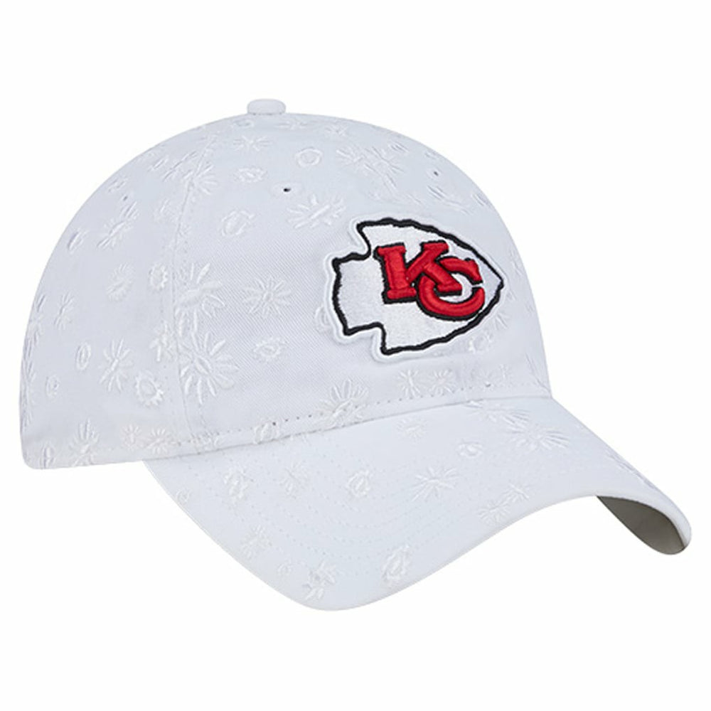 Kansas City Chiefs New Era Women's Floral 9TWENTY Adjustable Hat - White - NFL