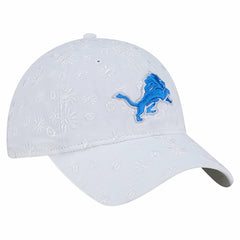 Detroit Lions New Era Women's Floral 9TWENTY Adjustable Hat - White - NFL