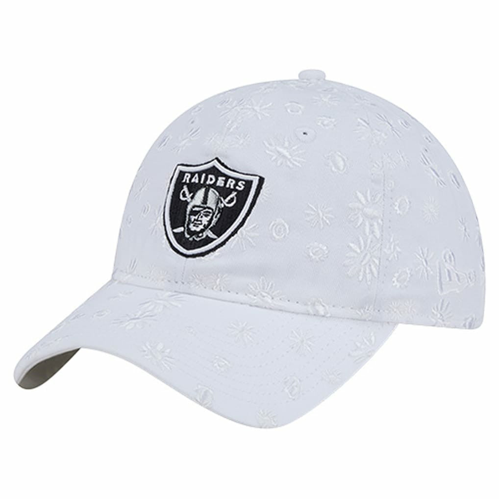 Las Vegas Raiders New Era Women's Floral 9TWENTY Adjustable Hat - White - NFL