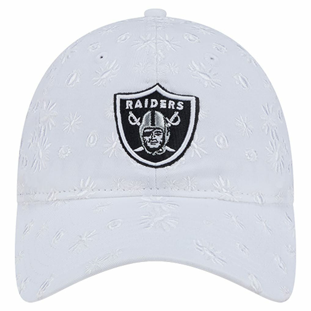 Las Vegas Raiders New Era Women's Floral 9TWENTY Adjustable Hat - White - NFL