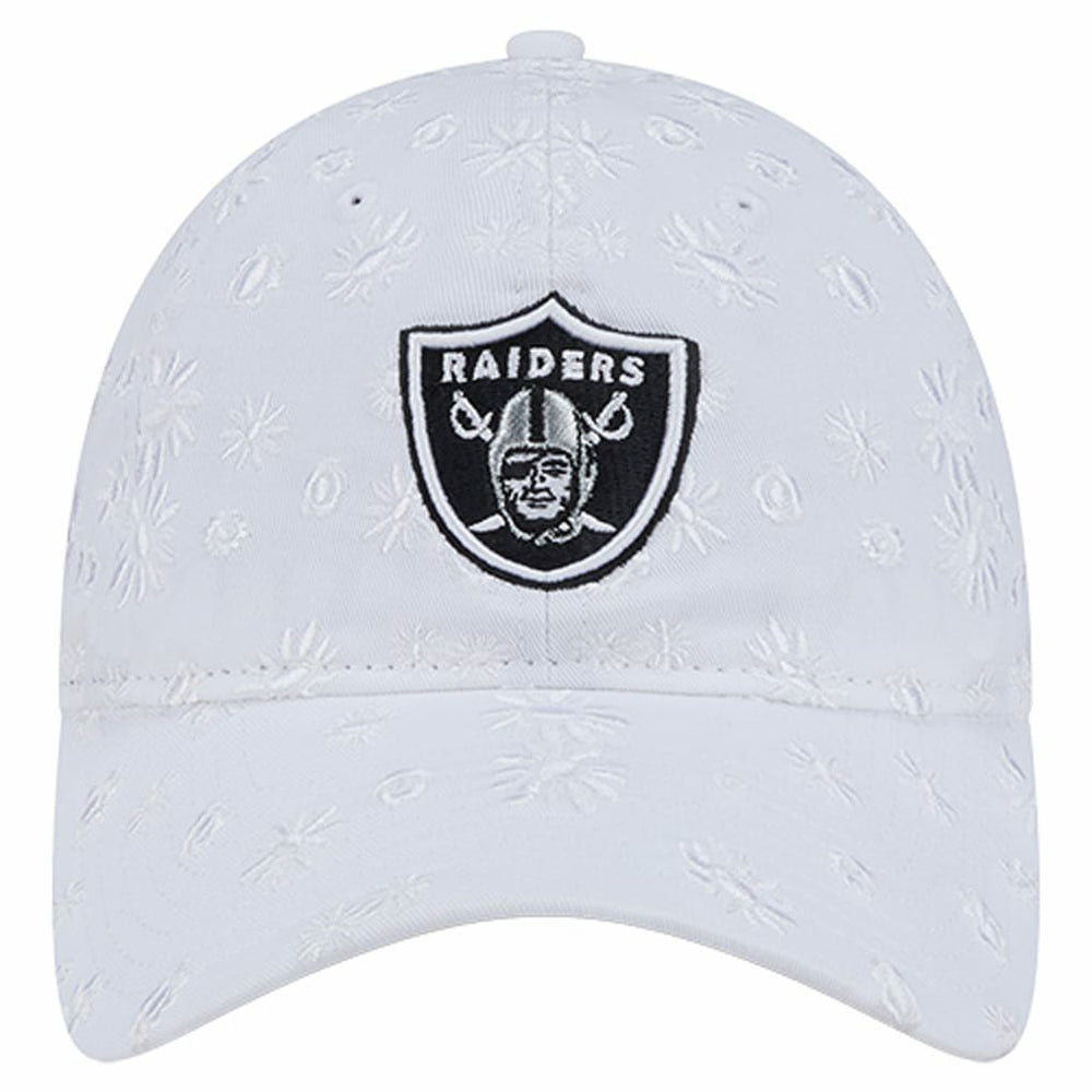 Las Vegas Raiders New Era Women's Floral 9TWENTY Adjustable Hat - White - NFL