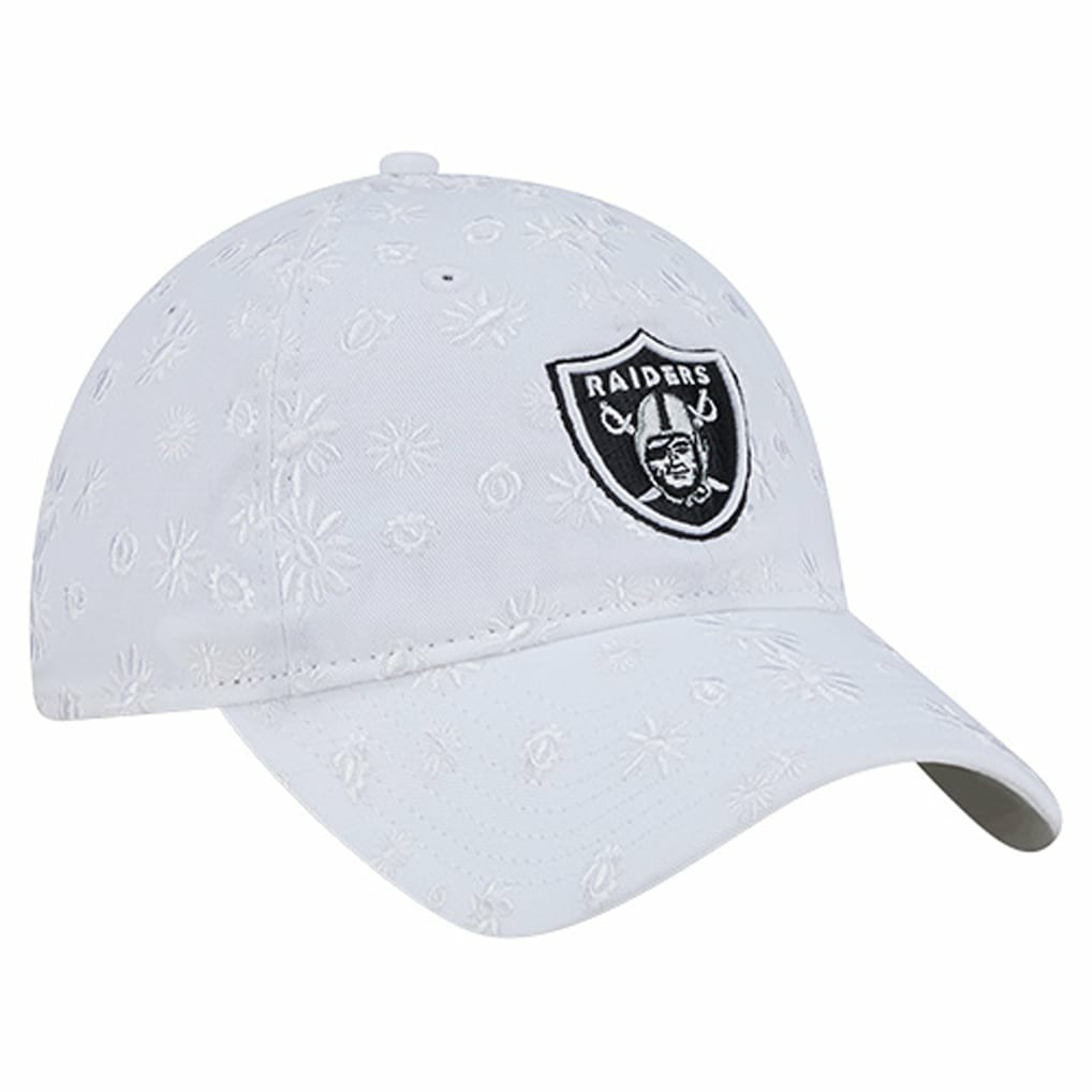 Las Vegas Raiders New Era Women's Floral 9TWENTY Adjustable Hat - White - NFL