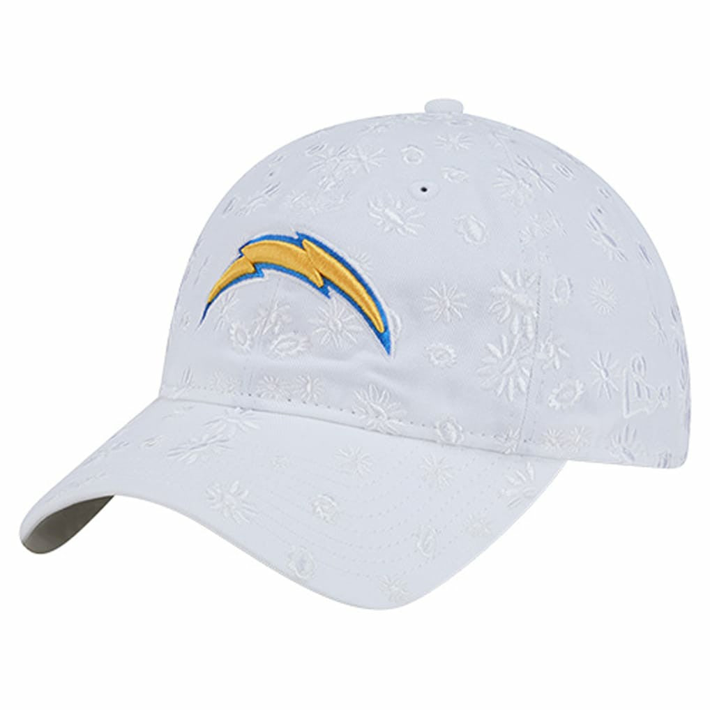 Los Angeles Chargers New Era Women's Floral 9TWENTY Adjustable Hat - White - NFL