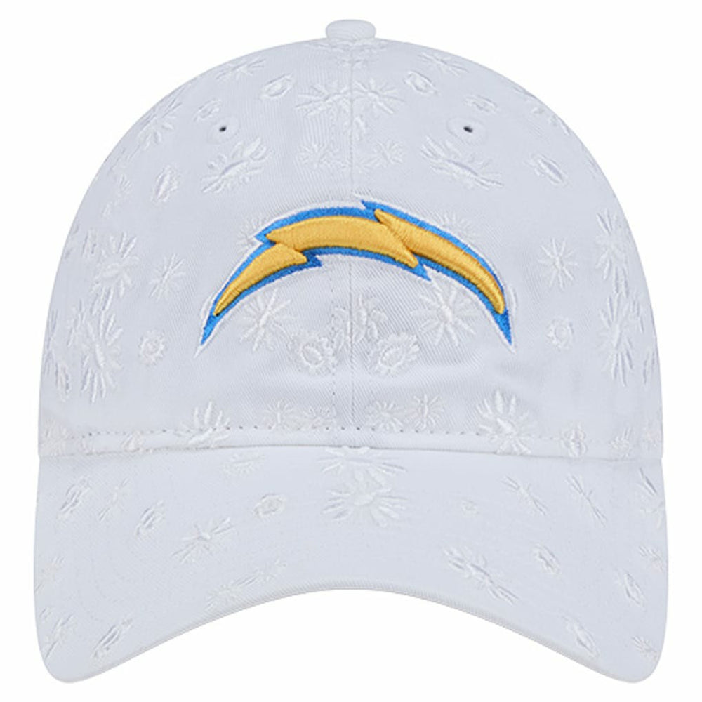 Los Angeles Chargers New Era Women's Floral 9TWENTY Adjustable Hat - White - NFL