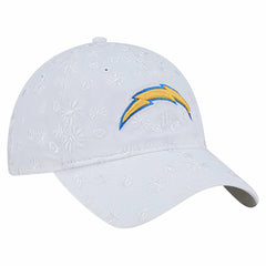 Los Angeles Chargers New Era Women's Floral 9TWENTY Adjustable Hat - White - NFL