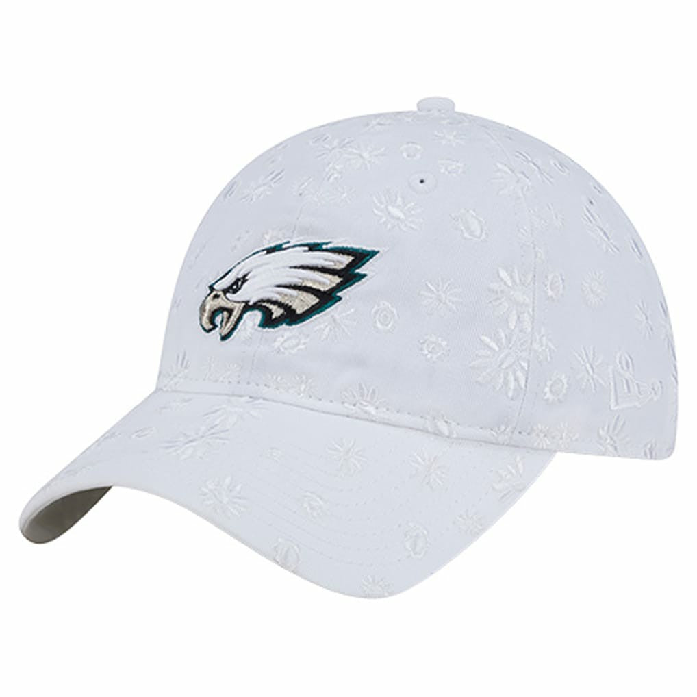Philadelphia Eagles New Era Women's Floral 9TWENTY Adjustable Hat - White - NFL