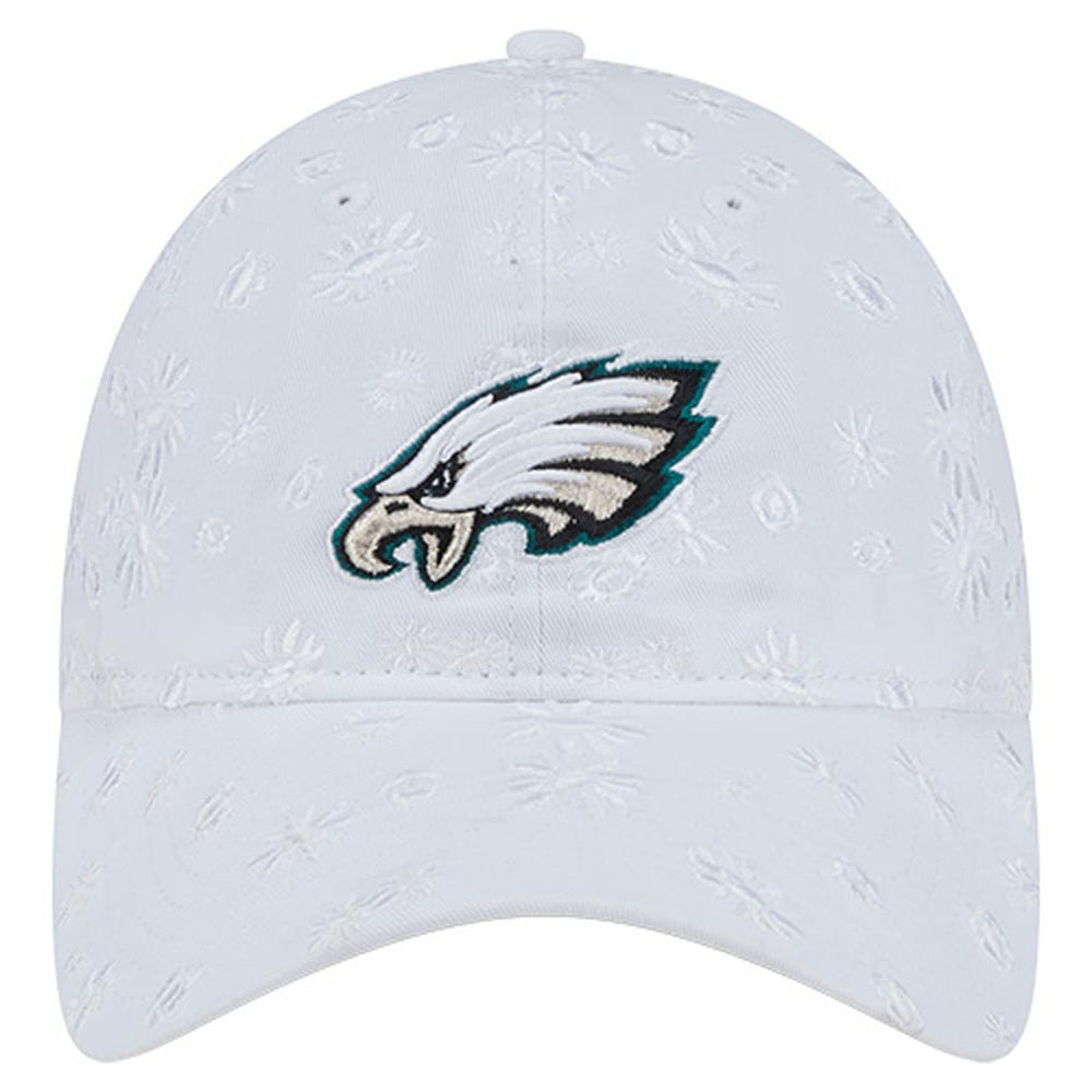 Philadelphia Eagles New Era Women's Floral 9TWENTY Adjustable Hat - White - NFL