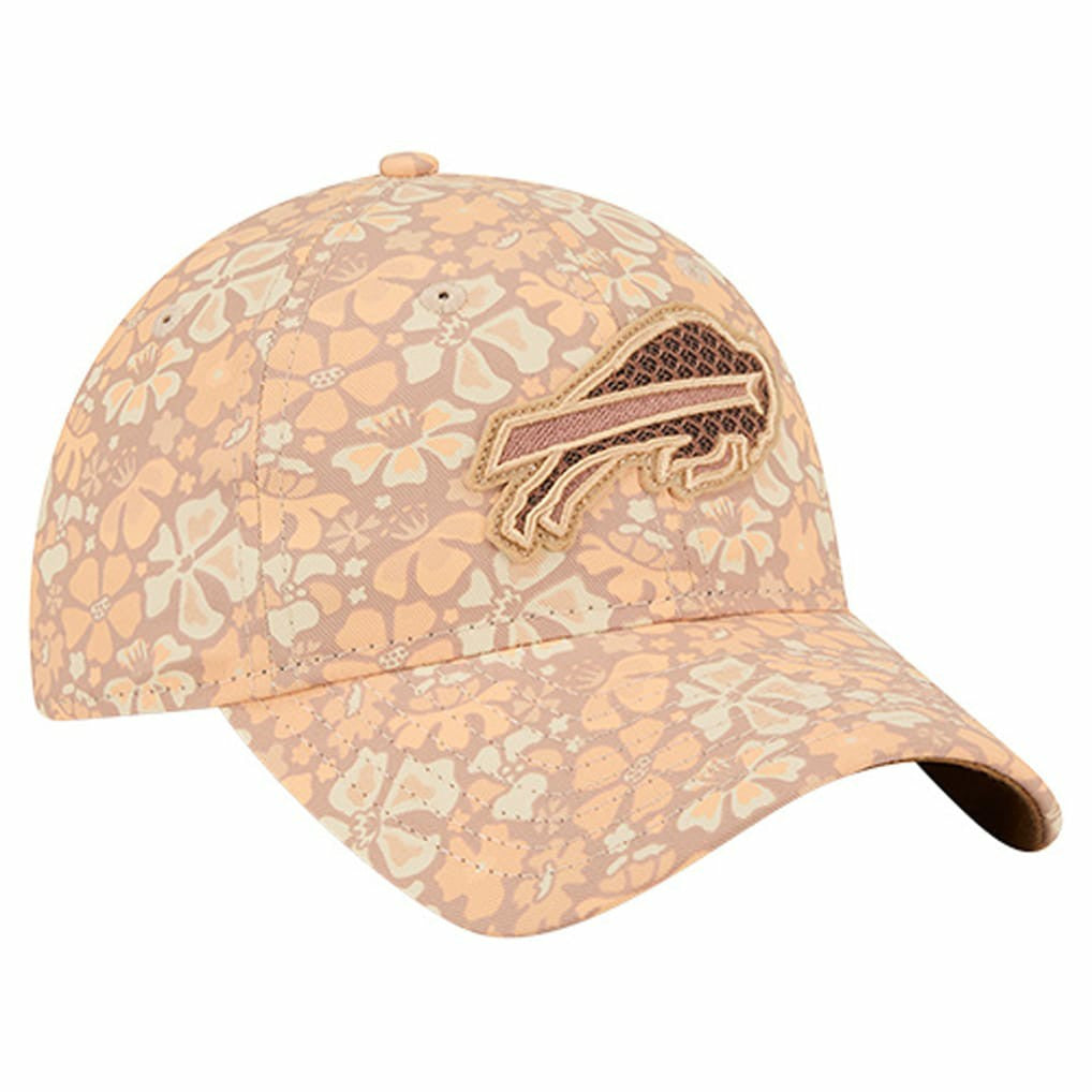 Buffalo Bills New Era Women's Floral 9TWENTY Adjustable Hat - Tan - NFL