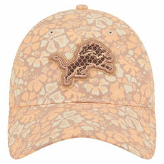 Detroit Lions New Era Women's Floral 9TWENTY Adjustable Hat - Tan - NFL