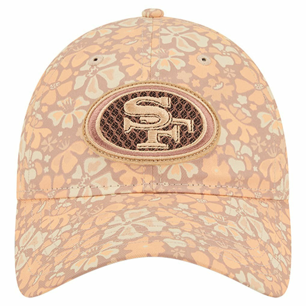 San Francisco 49ers New Era Women's Floral 9TWENTY Adjustable Hat - Tan - NFL