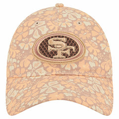 San Francisco 49ers New Era Women's Floral 9TWENTY Adjustable Hat - Tan - NFL