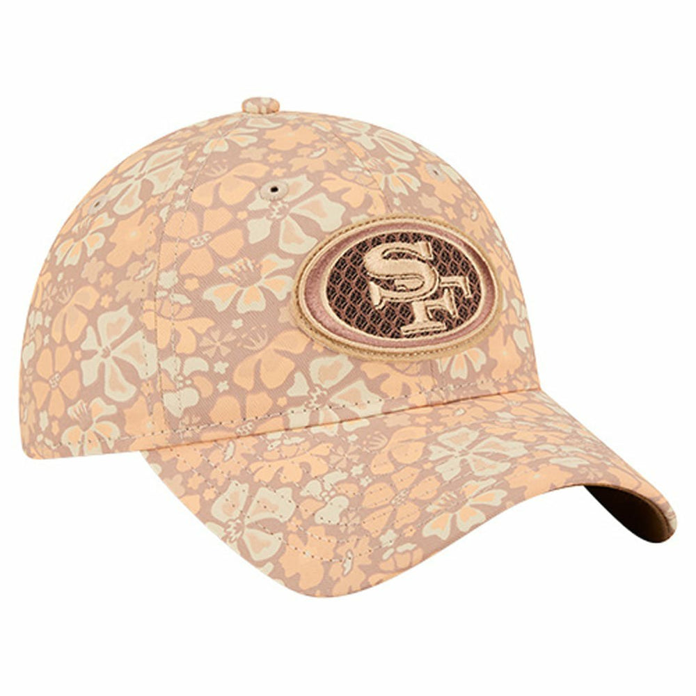 San Francisco 49ers New Era Women's Floral 9TWENTY Adjustable Hat - Tan - NFL