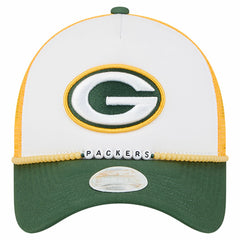 Green Bay Packers New Era Women's Friendship Bracelet 9FORTY Adjustable Hat - White/Green - NFL