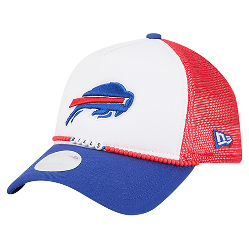 Buffalo Bills New Era Women's Friendship Bracelet 9FORTY Adjustable Hat - White/Royal - NFL