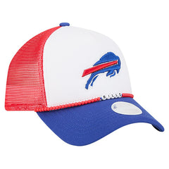 Buffalo Bills New Era Women's Friendship Bracelet 9FORTY Adjustable Hat - White/Royal - NFL