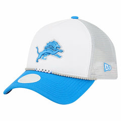 Detroit Lions New Era Women's Friendship Bracelet 9FORTY Adjustable Hat - White/Blue - NFL