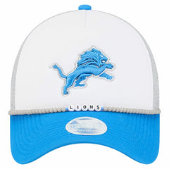 Detroit Lions New Era Women's Friendship Bracelet 9FORTY Adjustable Hat - White/Blue - NFL
