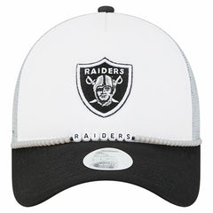 Las Vegas Raiders New Era Women's Friendship Bracelet 9FORTY Adjustable Hat - White/Black - NFL