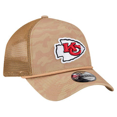 Kansas City Chiefs New Era Wheat Camo 9FORTY Adjustable Hat - Tan - NFL