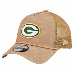Green Bay Packers New Era Wheat Camo 9FORTY Adjustable Hat - Tan - NFL