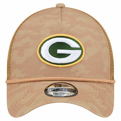 Green Bay Packers New Era Wheat Camo 9FORTY Adjustable Hat - Tan - NFL