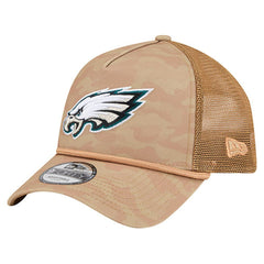 Philadelphia Eagles New Era Wheat Camo 9FORTY Adjustable Hat - Tan - NFL