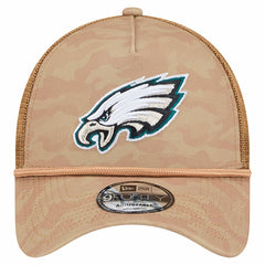 Philadelphia Eagles New Era Wheat Camo 9FORTY Adjustable Hat - Tan - NFL