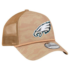 Philadelphia Eagles New Era Wheat Camo 9FORTY Adjustable Hat - Tan - NFL