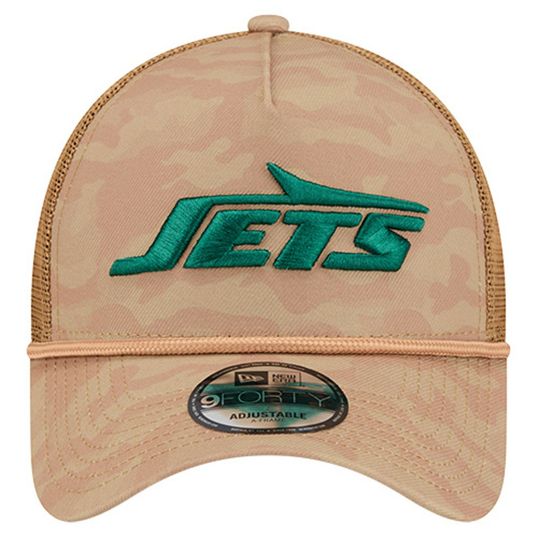 New York Jets New Era Wheat Camo 9FORTY Adjustable Hat - Tan - NFL