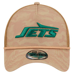 New York Jets New Era Wheat Camo 9FORTY Adjustable Hat - Tan - NFL