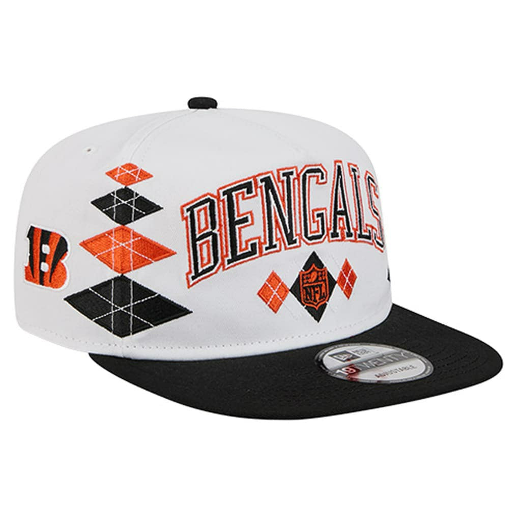 Cincinnati Bengals New Era Argyle 19TWENTY Adjustable Hat - White - NFL