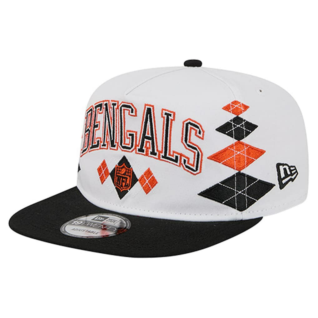Cincinnati Bengals New Era Argyle 19TWENTY Adjustable Hat - White - NFL