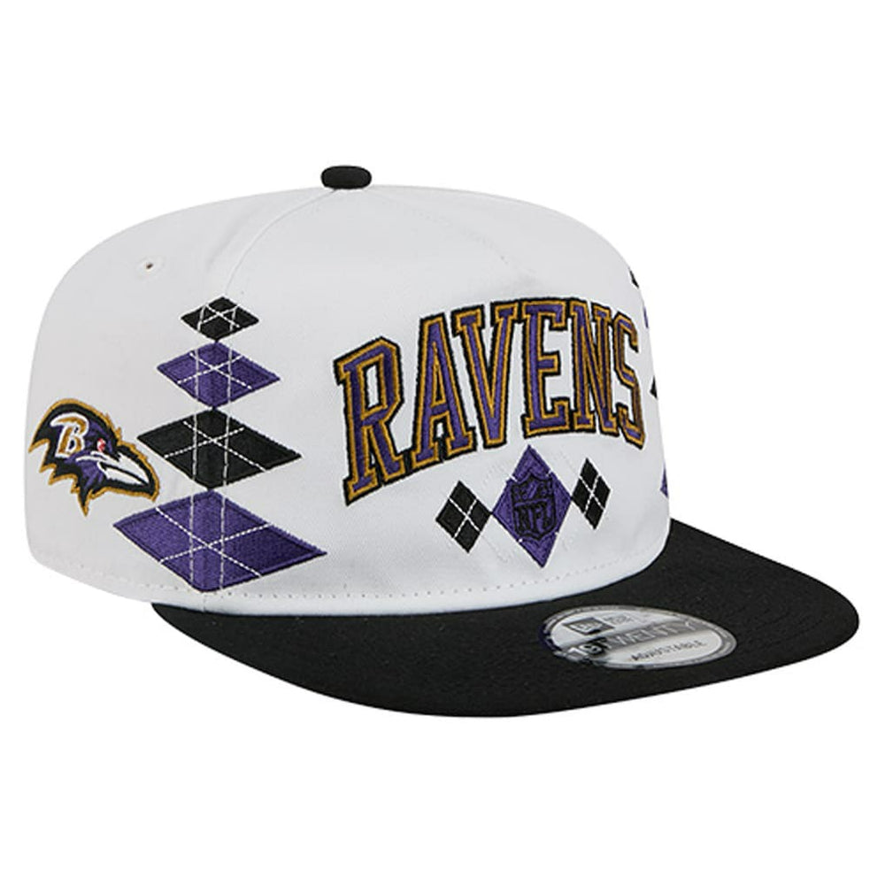 Baltimore Ravens New Era Argyle 19TWENTY Adjustable Hat - White - NFL