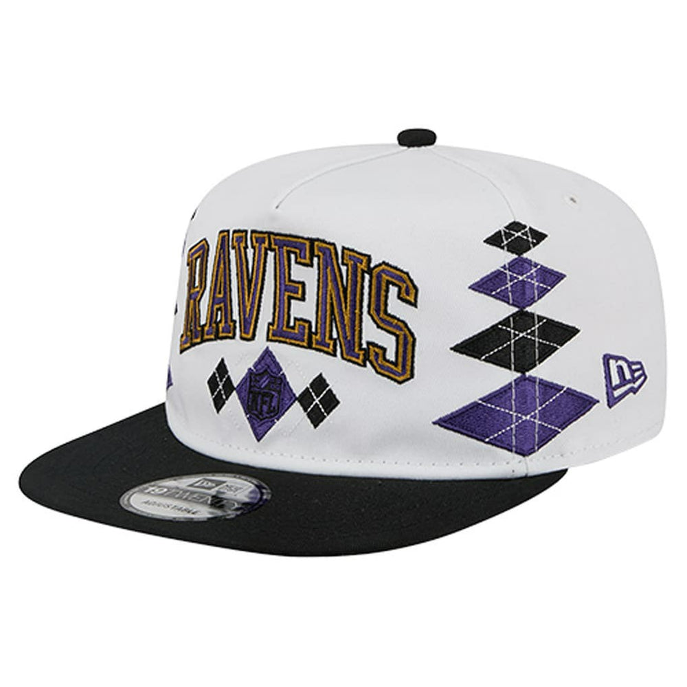 Baltimore Ravens New Era Argyle 19TWENTY Adjustable Hat - White - NFL