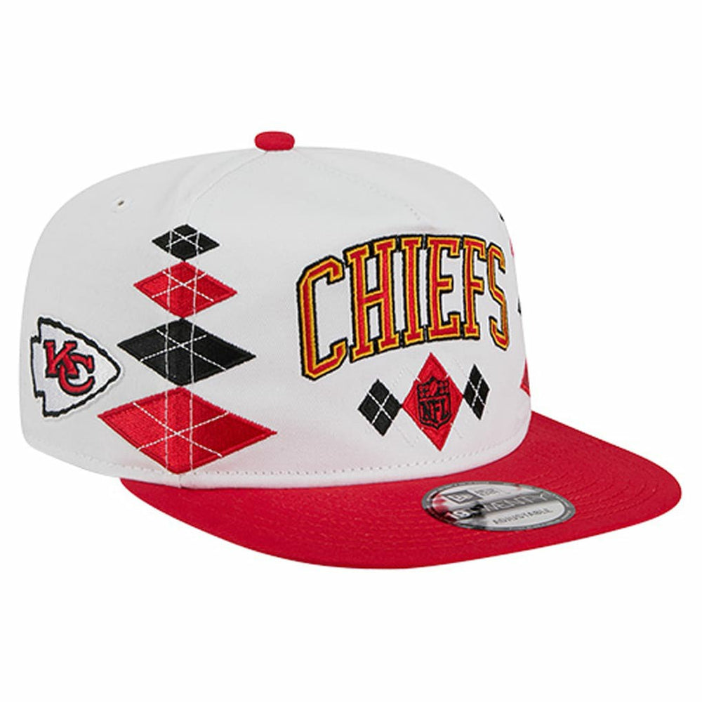 Kansas City Chiefs New Era Argyle 19TWENTY Adjustable Hat - White - NFL