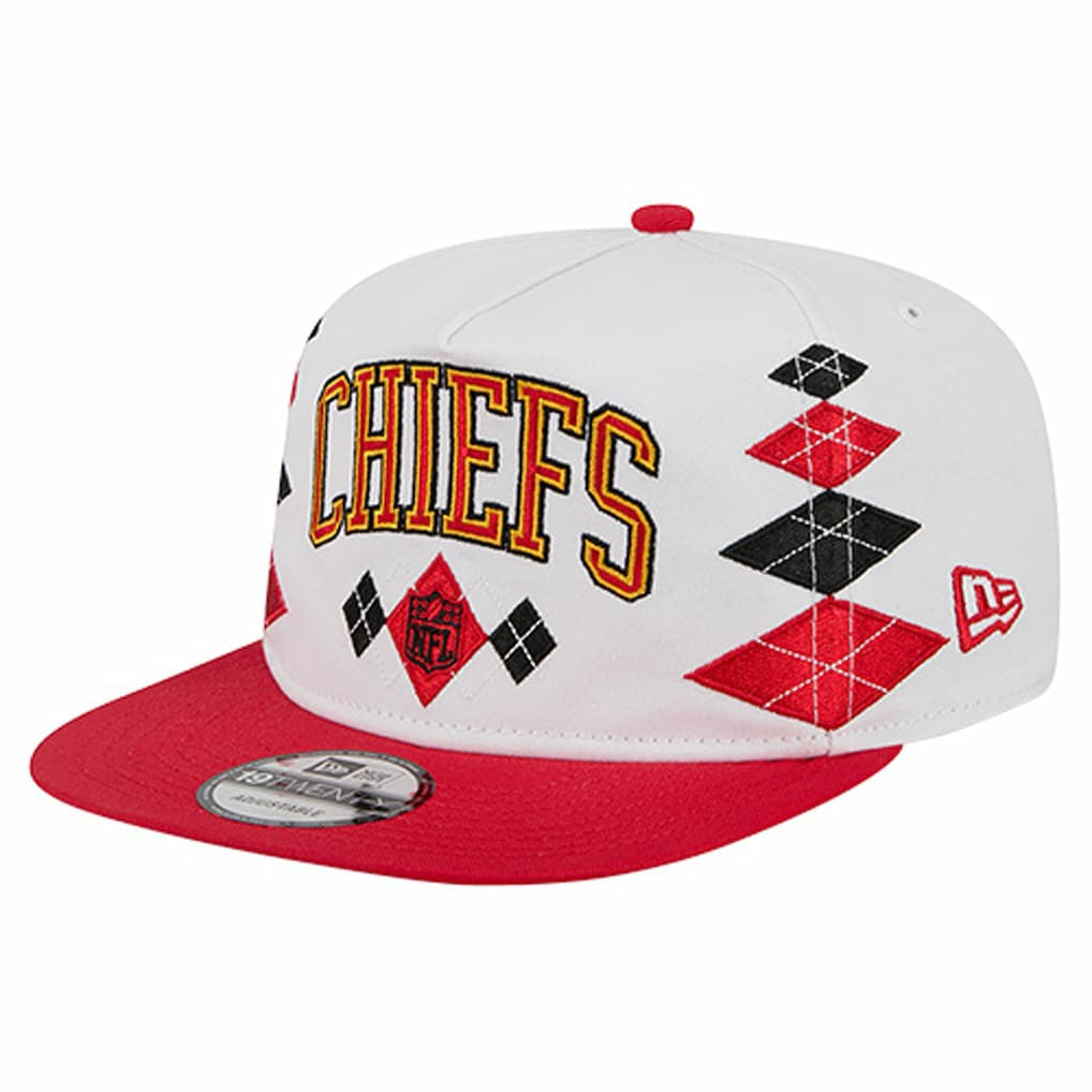 Kansas City Chiefs New Era Argyle 19TWENTY Adjustable Hat - White - NFL