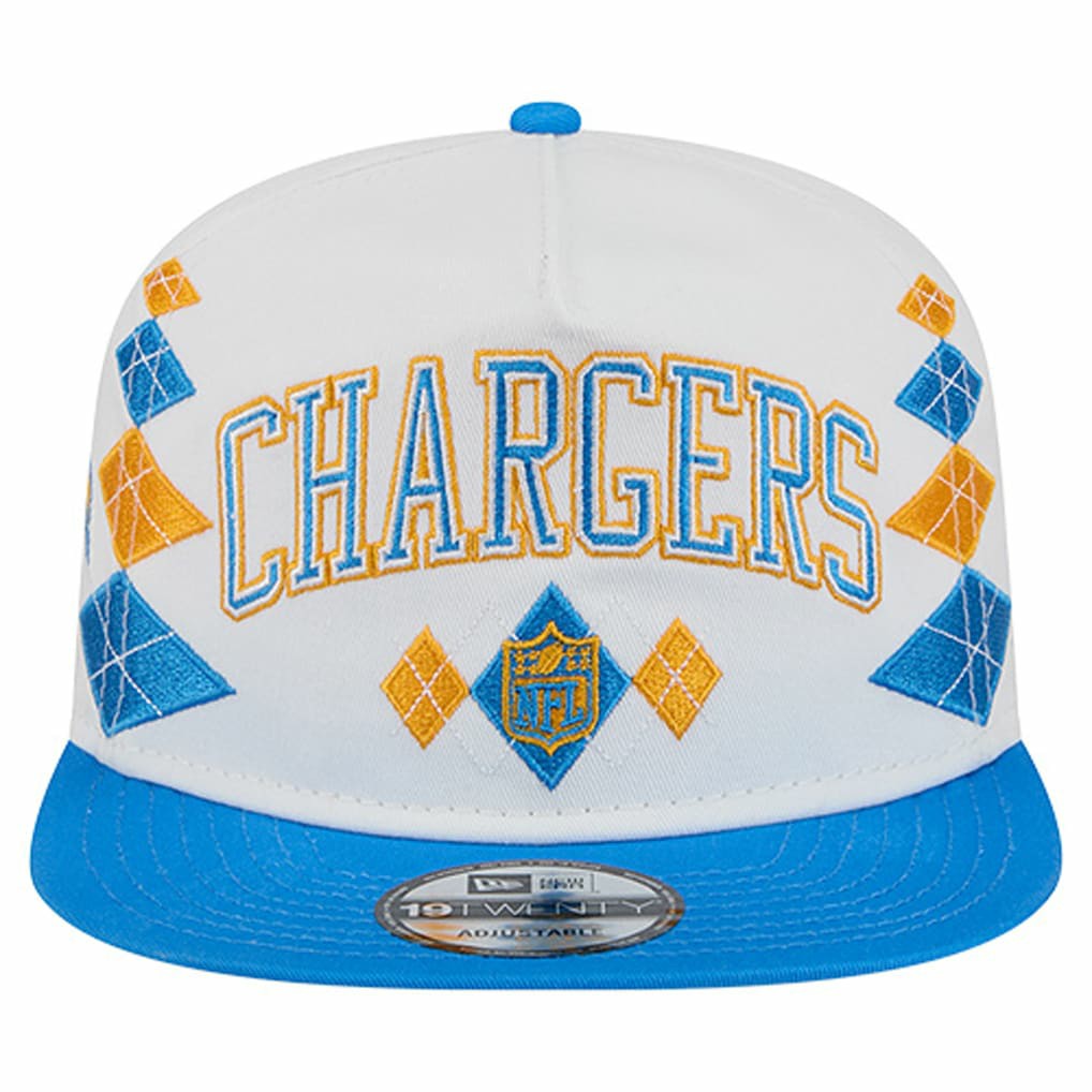 Los Angeles Chargers New Era Argyle 19TWENTY Adjustable Hat - White - NFL