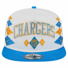 Los Angeles Chargers New Era Argyle 19TWENTY Adjustable Hat - White - NFL